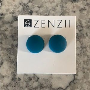 Zenzii Blue Sphere Earrings